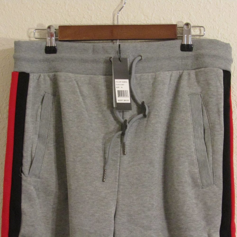 Loose-Fit Fleece-Lined Stripe Joggers